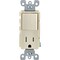 Leviton Decora Almond 15A Switch & Outlet R67-T5625-0TS - alternate 2