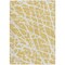 Homeroots 3' X 5' Gold and White Abstract Washable Non Skid Indoor Outdoor Area Rug 559265 - alternate 4