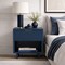 Manhattan Comfort Elara 18 in Solid Wood Nightstand in Midnight Blue (1-Drawer) NS1794-4 - alternate 3