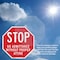Signmission Stop No Admittance Without Proper A, 10 inch X 10 inch, Aluminum Metal Signs, 5PK OC-A-5Pack-10-180 - alternate 5