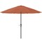 Pure Garden 9-Foot Outdoor Patio Umbrella, Orange 50-101-TC - alternate 1