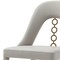 Homeroots Set of Two Gray and Gold Faux Leather and Stainless Steel Dining Side Chairs, 2PK 719103 - alternate 7