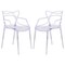 Leisuremod Milan Modern Wire Design Chair, Clear, 2PK MW17CL2 - alternate 1