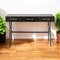 Homeroots 51" Black Writing Desk With Three Drawers 380232 - alternate 4
