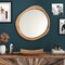 Homeroots 32" Brown Abstract Wood Framed Accent Mirror 574050 - alternate 3