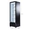 Koolmore 23 in. One Glass Door Commercial Display Merchandiser Refrigerator Cooler in Black, 10 cu. ft. KM-MDR-1GD-10C - alternate 2