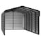 Arrow Storage Products 10 x 24 x 7 ft Charcoal Steel Carport with 3 Wall Kits CPHC102407ECL3 - alternate 1