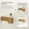 Kibi Cube Wall Mounted 1/2 in Slip-On Tub Spout with Diverter, Brushed Brass TS103BB - alternate 4