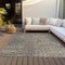 Homeroots 5' X 8' Ivory Gray And Black Abstract Washable Indoor Outdoor Area Rug 596819 - alternate 5