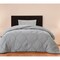 Homeroots Gray Twin Polyester 180 Thread Count Washable Down Comforter Set 528984 - alternate 4