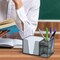 Acrimet Desktop Organizer Pencil, Pen, Paper, Clip, Caddy Holder (Plastic) (Paper Included) (Smoke Color) 954.1 - alternate 5