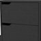 Homeroots 20" Black Wood Two Drawer Nightstand 534910 - alternate 5