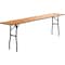 Flash Furniture Rectangle Training Table, Wood Top, Wood Grain YT-WTFT18X96-TBL-GG - alternate 1