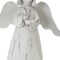 Homeroots Set of Six 6" White Washed Polyresin Angel Figurine Tabletop Sculpture, 6PK 518053 - alternate 3