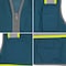Dome75 Hi-Vis Safety Vest 2X/3X Class Non-ANSI/Enhanced Visibility , Zipper 6 Pockets, 2 Mic Tab DV2183 - alternate 4