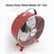 Optimus 10 Inch 2 Speed Portable Retro Drum Fan in Red F-6310RD - alternate 6