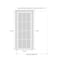 Sartodoors Sliding French Pocket Door 30 x 84 inches with, Planum 0040 Matte Black with White Glass, Kit Trims PLANUM0040PD-BLK-3084 - alternate 3