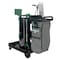 Unger ZoneCleanRx Janitorial Carts, Plastic, 3 Shelves, 23.5 x 25 x 25, Black UNGCRTZN - alternate 6