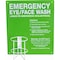 Encore Packaging Metal Emergency Eyewash Bottle Station - Single (Solution Not Included) IFS-5720-S - alternate 1