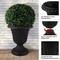 Pure Garden Outdoor Planter 2-Pack 16x18 in Urn Planters Plastic Plant Pots for Indoor or OutdoorFlower Pots 50-LG1431 - alternate 4