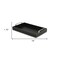 Homeroots Black Faux Leather Tray with Metal Handles 401772 - alternate 5