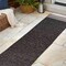 Jonathan Y Alda Modern Minimalist Mingled Solid Black/Cream 2 ft. x 8 ft. Indoor/Outdoor Runner Rug TSN213A-28 - alternate 5