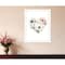 Homeroots Floral Heart White Framed Print Wall Art 529822 - alternate 2