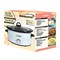 Brentwood Industries Scallop Pattern 4.5 Quart Slow Cooker in White SC-140W - alternate 3