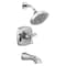 Delta Stryke 14 Series Tub and Shower, 4.22 in, Lumicoat Chrome T144766-PR - alternate 2