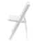 Elama 4 Piece Plastic Folding Resin Chair in White with Removable Seat Pad ELM-L001W - alternate 5