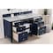 James Martin Vanities Brittany 60'' S Vanity, Victory Blue w/ Victorian Sil Silestone Top w/FreePower Wireless Charger 650-V60S-VBL-FVSL - alternate 5