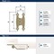 Amerock 3/8in 10mm Offset Non-Self Closing Face Mount Golden Champagne Cabinet Hinge, 1 Pair BPR3406BBZ - alternate 3