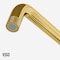 Vigo Cass Two-Handle Widespread Bridge Kitchen Faucet with Side Sprayer in Matte Brushed Gold VG02051MG - alternate 4