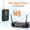 Pyle Pyle 2 Channel Wireless Microphone System, UHF Digital Mic Set, 2 Headset Mics, Transmitter & Adapter PDWM3400 - alternate 6