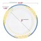 Smarty Had A Party 10.25" White with Blue and Gold Harmony Rim Plastic Dinner Plates (120 Plates), 120PK 600-CASE - alternate 7