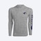 Costa XL Long Sleeve Men's Hooded Heather Gray Technical Hood Tee Shirt FQA400039-203XL - alternate 2