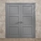 Sartodoors Interior Solid French Double Doors 60 x 84 inches, Ego 5010 Painted Grey Oak, Wood Interior Solid EGO5010DD-SEK-6084 - alternate 2