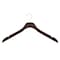 Nahanco 17in Mahogany Wooden SlimLine Shirt/Dress Hanger w/ Gold Hook, 50PK SL7031750GH - alternate 1