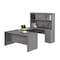 Bestar U Shaped Desk U-Shape Desk, 95-1/2" D X 66-1/2" H, 66" W X Bark Gray 46410-47 - alternate 1