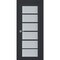 Sartodoors Interior Solid French Door Frosted Glass 42x80 Solid Core Modern Interior VEREGIO7602ID-ANT-42 - alternate 1
