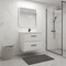 Homeroots 32" White Wood Freestanding Bathroom Vanity With White Sink And Two Drawers 627376 - alternate 3