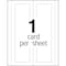 Avery Dennison 3.5 x 11" White Tent Card, Pk50 5309 - alternate 8