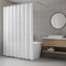 Homeroots 72" White And Silver Abstract Shower Curtain 720609 - alternate 2