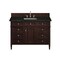 James Martin Vanities Brittany 48" Single Vanity, Burnished Mahogany, w/ 3 CM Phantome Eclos Top 650-V48-BNM-3PHT - alternate 1