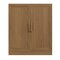 Homeroots 31in Brown Wood Accent Cabinet With Two Doors 691108 - alternate 1