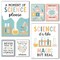 Hadley Designs Boho Science Bulletin Board Classroom Decor Posters, 6-Piece Set X004BE8MMP - alternate 1