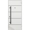 Vdomdoors Steel Door Deux 6683 Natural Oak Entry Door Painted W36xH80 Left hand Inswing DEUX6683EXD-OAK-W36 x H80-LH-I - alternate 3