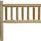 Homeroots Natural Light Honey Finish Cedar Log Double Headboard 370318 - alternate 4