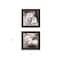 Homeroots Set Of Two Noir Roses Black Framed Print Wall Art, 2PK 407921 - alternate 3