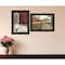 Homeroots Set Of Two Good Morning 2 Black Framed Print Wall Art, 2PK 406194 - alternate 3